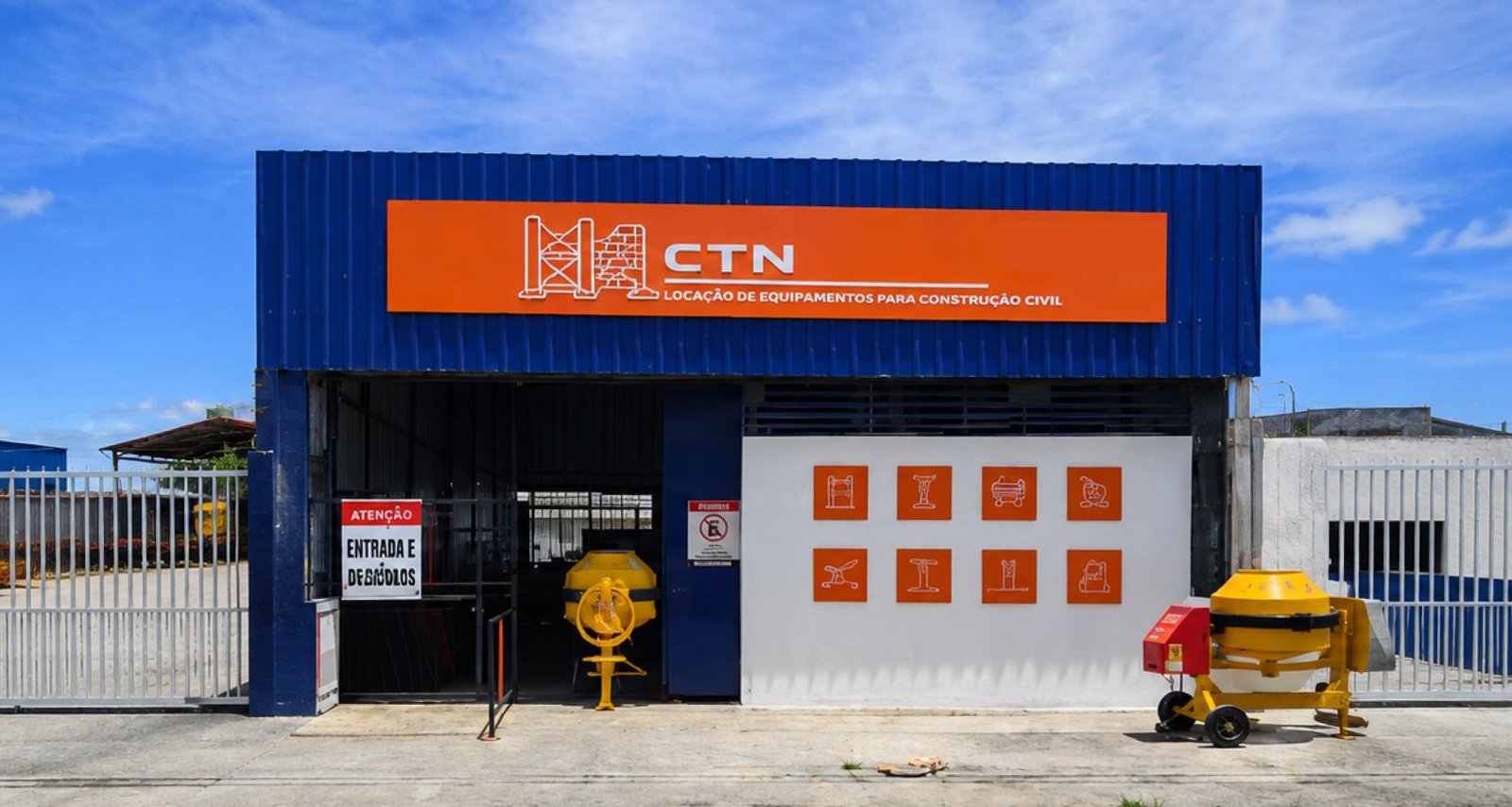 Fachada da loja CTN Locações em Maceió